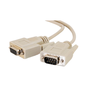 C2G 15ft DB9 M/F Serial RS232 Extension Cable (Beige) — Being Shipped