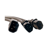 C2G 6ft 16 AWG Power Cord Splitter 1 to 2 Black — Being Shipped