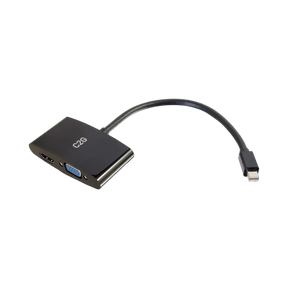 C2G 8in Mini DisplayPort to HDMI or VGA Adapter (Black) — Being Shipped