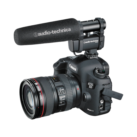 Audio-Technica AT8024 Stereo/Mono Camera-Mount Microphone — Being Shipped