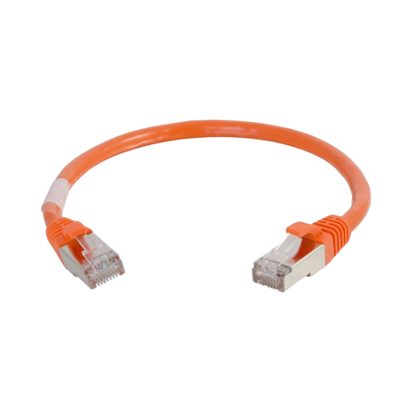 C2G 0.5ft Cat6 Shielded Snagless Ethernet Patch Cable (Orange) — Being Shipped