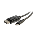 C2G 10ft USB-C to DisplayPort Cable 4K 30Hz (Black) — Being Shipped