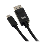 C2G 10ft USB-C to DisplayPort Cable 4K 30Hz (Black) — Being Shipped