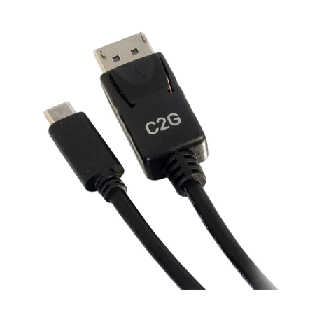 C2G 10ft USB-C to DisplayPort Cable 4K 30Hz (Black) — Being Shipped