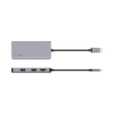 Belkin USB-C 5-in-1 Multiport Adapter Hub (Grey) — Being Shipped