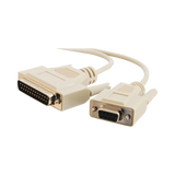 C2G 6ft DB25 to DB9 Serial RS232 Null Modem Cable — Being Shipped