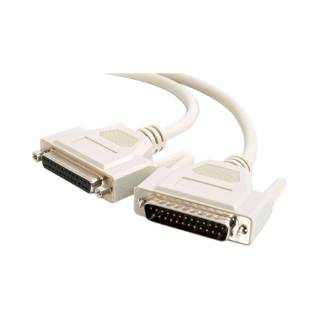 C2G 15ft DB25 M/F Serial RS232 Extension Cable — Being Shipped