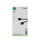 Belkin Ultra HD HDMI 2.1 Braided Cable 6.6ft (Black) — Being Shipped