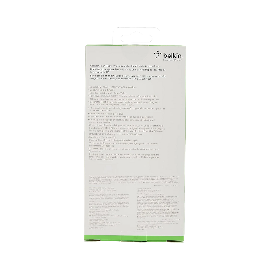 Belkin High-Speed 4K HDMI Cable with Ethernet 3.3 ft — Being Shipped