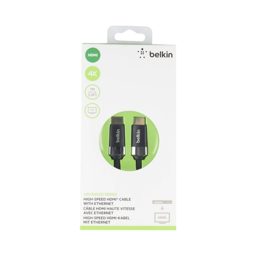 Belkin High-Speed 4K HDMI Cable with Ethernet 3.3 ft — Being Shipped