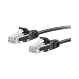 C2G 2.5ft Cat6 Slim Ethernet Patch Cable (Black) — Being Shipped