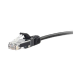 C2G 2.5ft Cat6 Slim Ethernet Patch Cable (Black) — Being Shipped