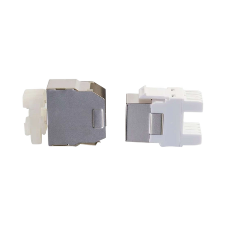 C2G Cat5e Shielded Keystone Jack with Metal Cover (Silver) — Being Shipped