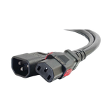 C2G 10ft Locking C14 to C13 Power Cord 10A 250V (Black) — Being Shipped