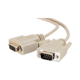 C2G 25ft DB9 M/F Serial RS232 Extension Cable (Beige) — Being Shipped