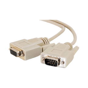 C2G 25ft DB9 M/F Serial RS232 Extension Cable (Beige) — Being Shipped