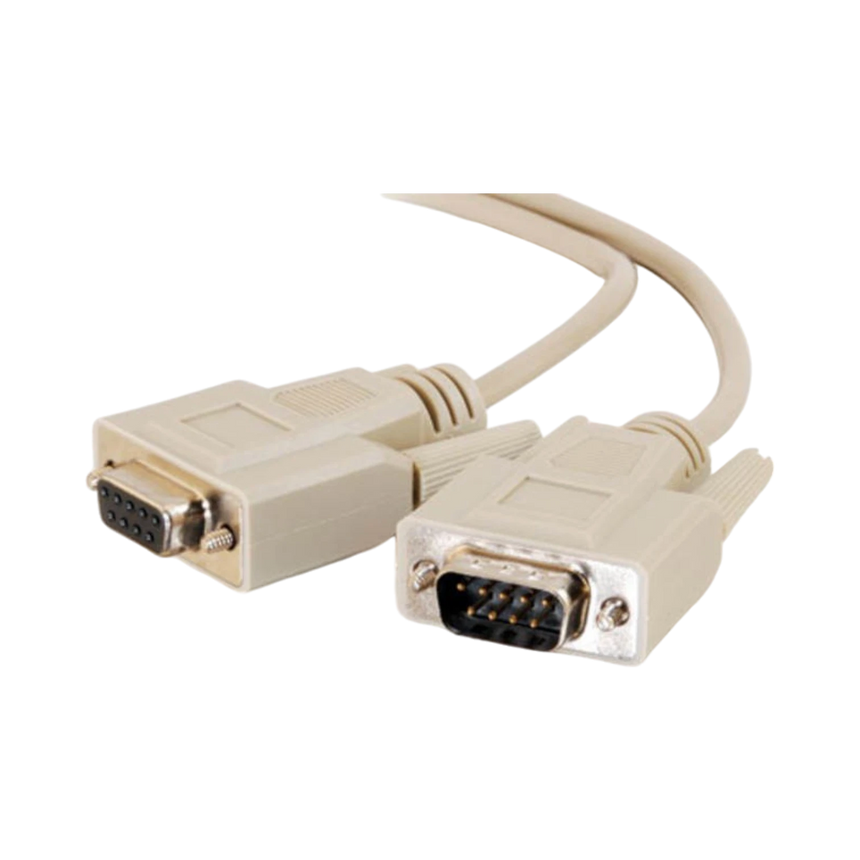 C2G 25ft DB9 M/F Serial RS232 Extension Cable (Beige) — Being Shipped