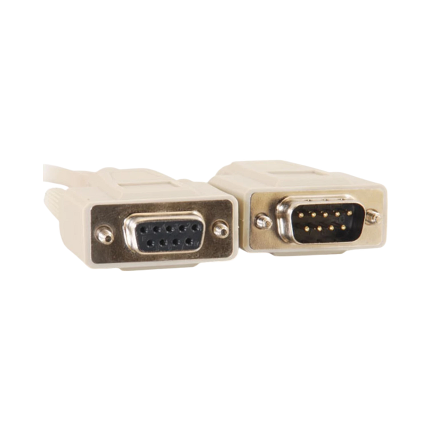 C2G 25ft DB9 M/F Serial RS232 Extension Cable (Beige) — Being Shipped