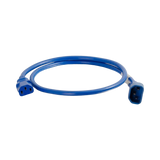 C2G 2ft Power Cord 18AWG IEC320C14 to IEC320C13 (Blue) — Being Shipped