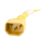 C2G 1ft 18AWG Power Cord IEC320C14 to C13 (Yellow) — Being Shipped