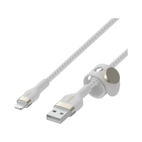 Belkin BoostCharge Pro Flex Braided USB-A to Lightning Cable 3.3ft (White) — Being Shipped