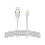 Belkin BoostCharge Pro Flex Braided USB-A to Lightning Cable 3.3ft (White) — Being Shipped