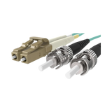 Belkin 1M 10GB Multimode LC/ST Duplex Fiber Optic Cable (Aqua) — Being Shipped