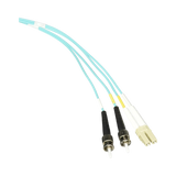 Belkin 1M 10GB Multimode LC/ST Duplex Fiber Optic Cable (Aqua) — Being Shipped
