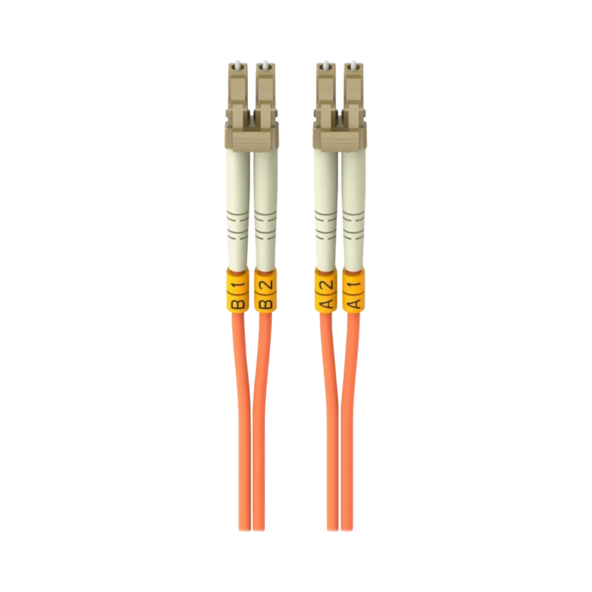 Belkin 20M Fiber Optic Multimode LC/LC Duplex Cable (Orange) — Being Shipped