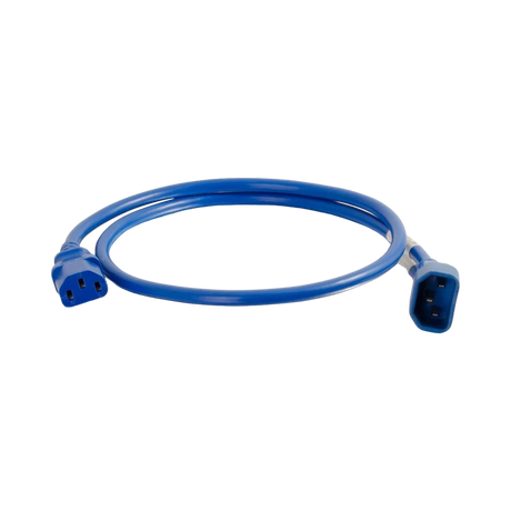 C2G 6ft 18AWG Power Cord IEC320C14 to C13 (Blue) — Being Shipped