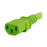 C2G 5ft 18AWG Power Cord IEC320C14 to IEC320C13 (Green) — Being Shipped