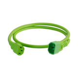 C2G 2ft 14AWG Power Cord IEC320C14 to IEC320C13 (Green) — Being Shipped