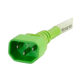 C2G 1ft 14AWG Power Cord IEC320C14 to IEC320C13 (Green) — Being Shipped