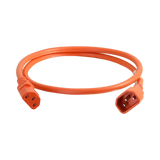C2G 1ft 14AWG Power Cord for Data Centers (Orange) — Being Shipped