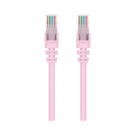 Belkin 6in Cat6 Ethernet Patch Cable Snagless (Pink) — Being Shipped
