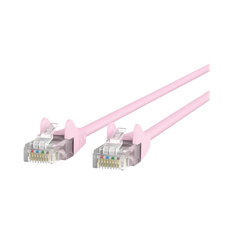 Belkin 6in Cat6 Ethernet Patch Cable Snagless (Pink) — Being Shipped