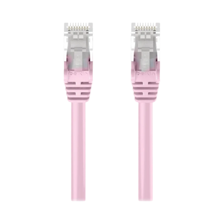 Belkin 6in Cat6 Ethernet Patch Cable Snagless (Pink) — Being Shipped