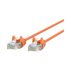 Belkin CAT6 Slim Gigabit Snagless UTP Ethernet Cable 3ft (Orange) — Being Shipped