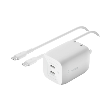 Belkin BoostCharge Pro Dual USB-C GaN Wall Charger with Cable — Being Shipped