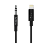 Belkin 3.5mm Audio to Lightning Cable (Black) — Being Shipped