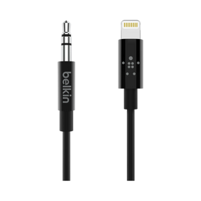 Belkin 3.5mm Audio to Lightning Cable (Black) — Being Shipped
