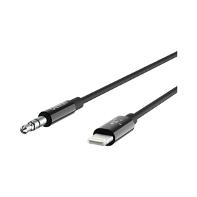 Belkin 3.5mm Audio to Lightning Cable 6ft (Black) — Being Shipped