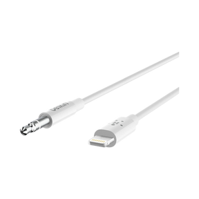Belkin 3.5mm Audio to Lightning Cable 6ft (White) — Being Shipped