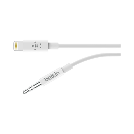 Belkin 3.5mm Audio to Lightning Cable 6ft (White) — Being Shipped
