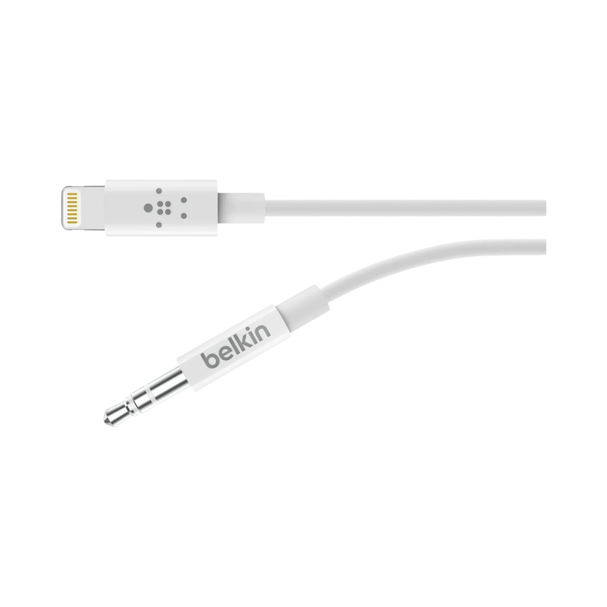 Belkin 3.5mm Audio to Lightning Cable 6ft (White) — Being Shipped