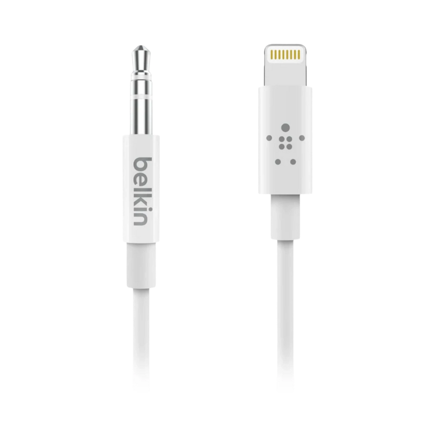 Belkin 3.5mm Audio to Lightning Cable 6ft (White) — Being Shipped