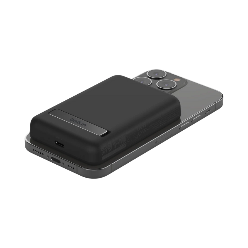 Belkin BoostCharge Magnetic Wireless Power Bank with Stand (Black) — Being Shipped