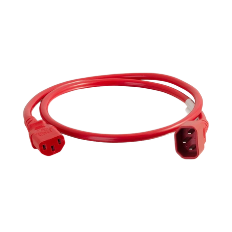 C2G 4ft 14AWG Power Cord for Data Centers (Red) — Being Shipped