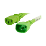 C2G 4ft 14AWG Power Cord C14 to C13 (Green) — Being Shipped