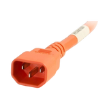 C2G 8ft 14AWG Power Cord IEC320C14 to C13 (Orange) — Being Shipped